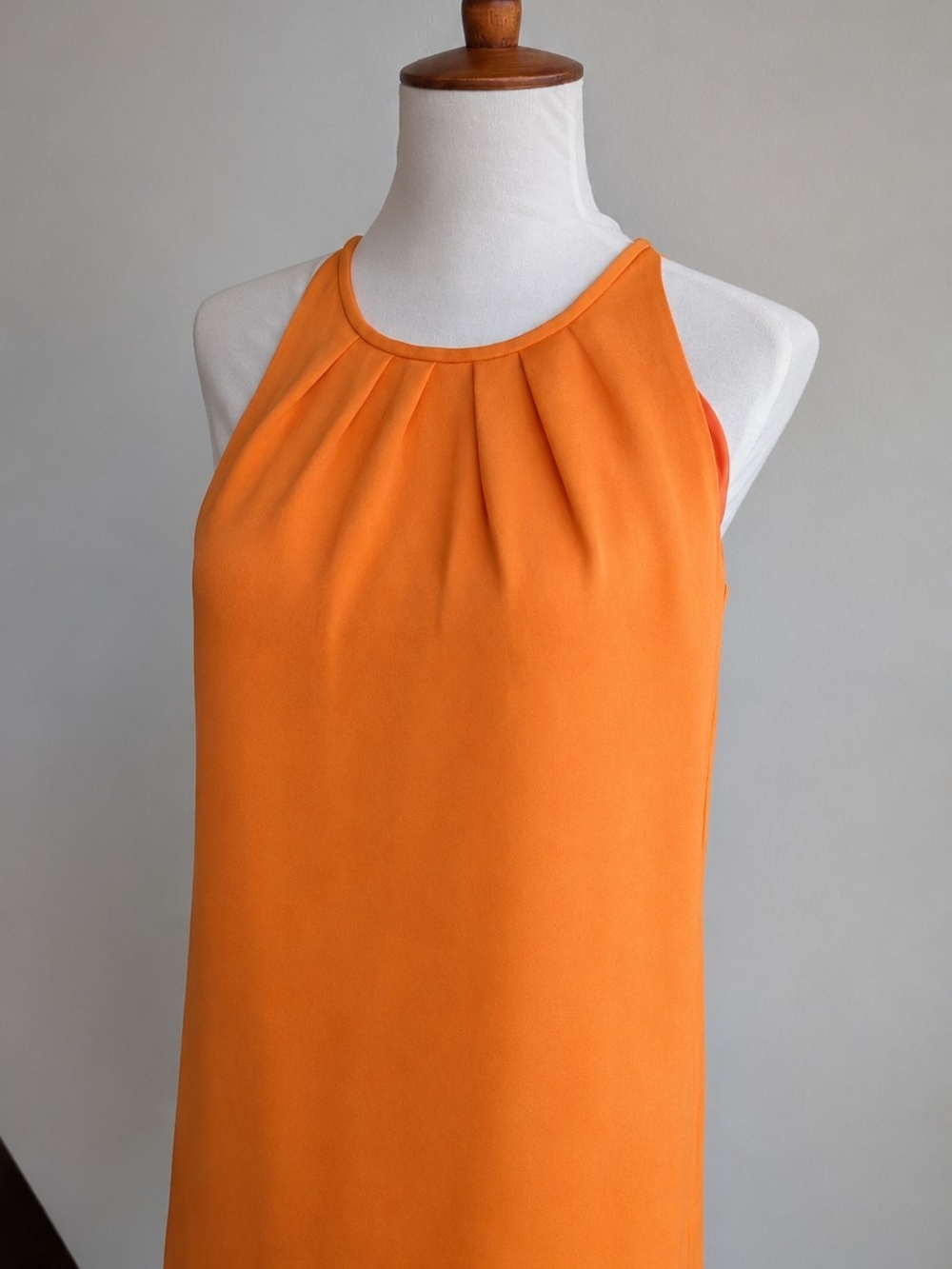 Theory Women’s Orange Halter Neck Dress